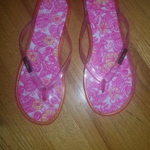 Size 8 Lilly Flip Flops Like New